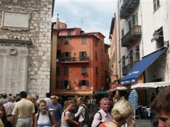 Blick in die Altstadt von Nizza